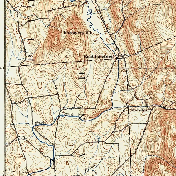 Detail: Killington Peak and Pico on the Green Mountain spine