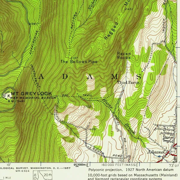 Detail: the Hopper, the great bowl on the west face