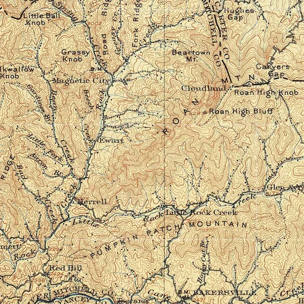 Detail: Hump Mountain and the Doe River valley